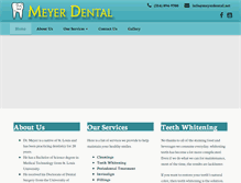 Tablet Screenshot of meyerdental.net